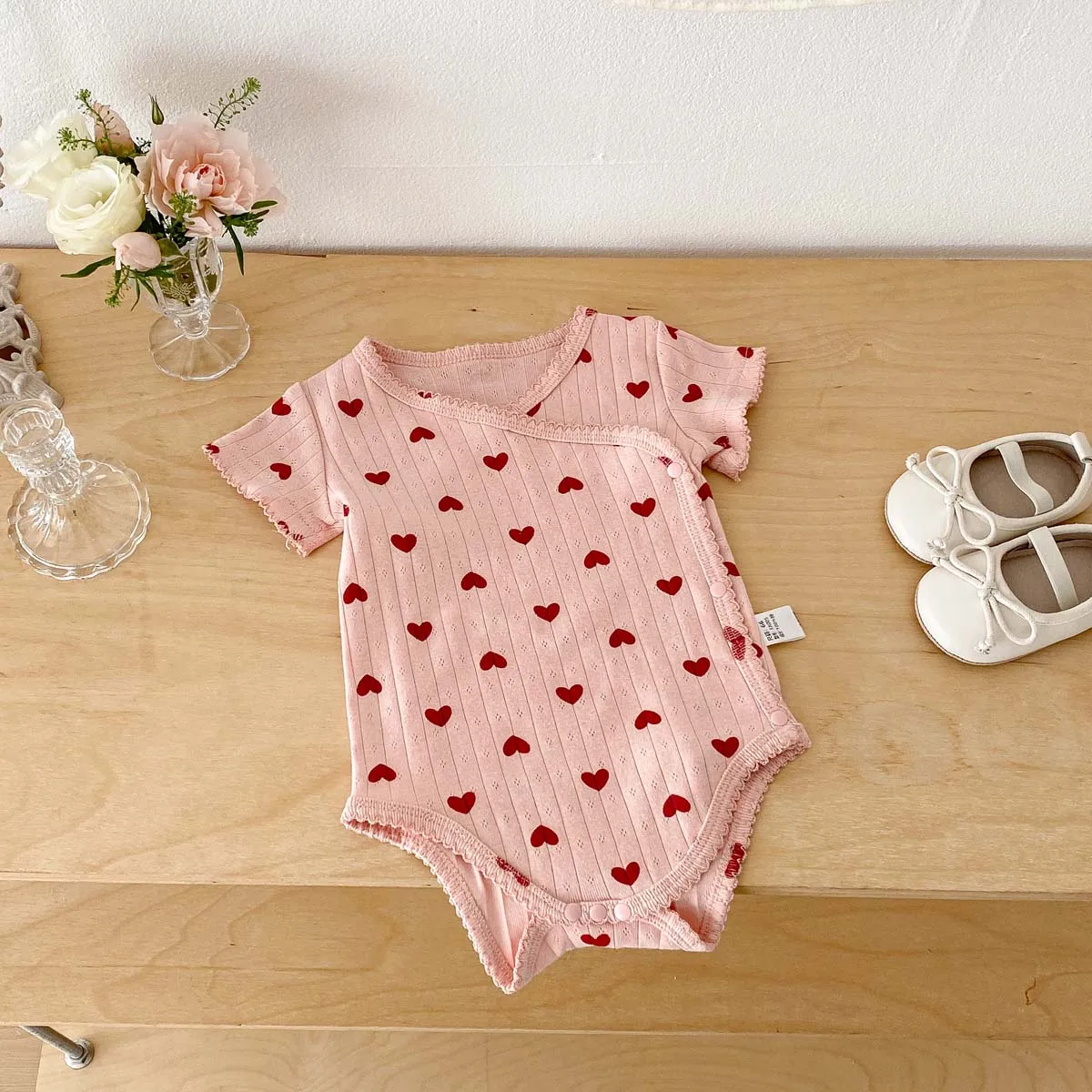 Summer Boys and Girls Baby Short-Sleeved Pants Simple Comfortable Full Printed Newborn Printed Pants