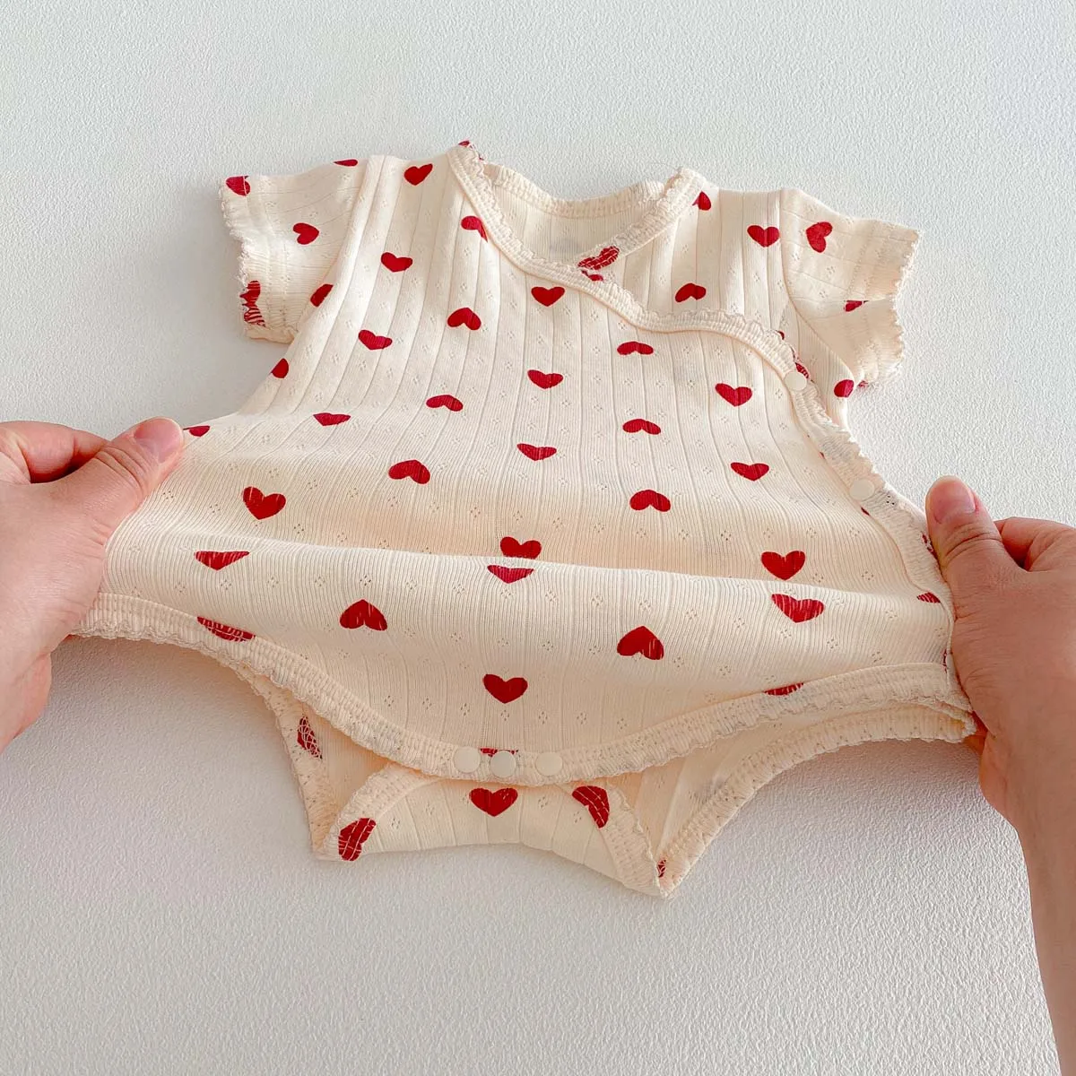 Summer Boys and Girls Baby Short-Sleeved Pants Simple Comfortable Full Printed Newborn Printed Pants