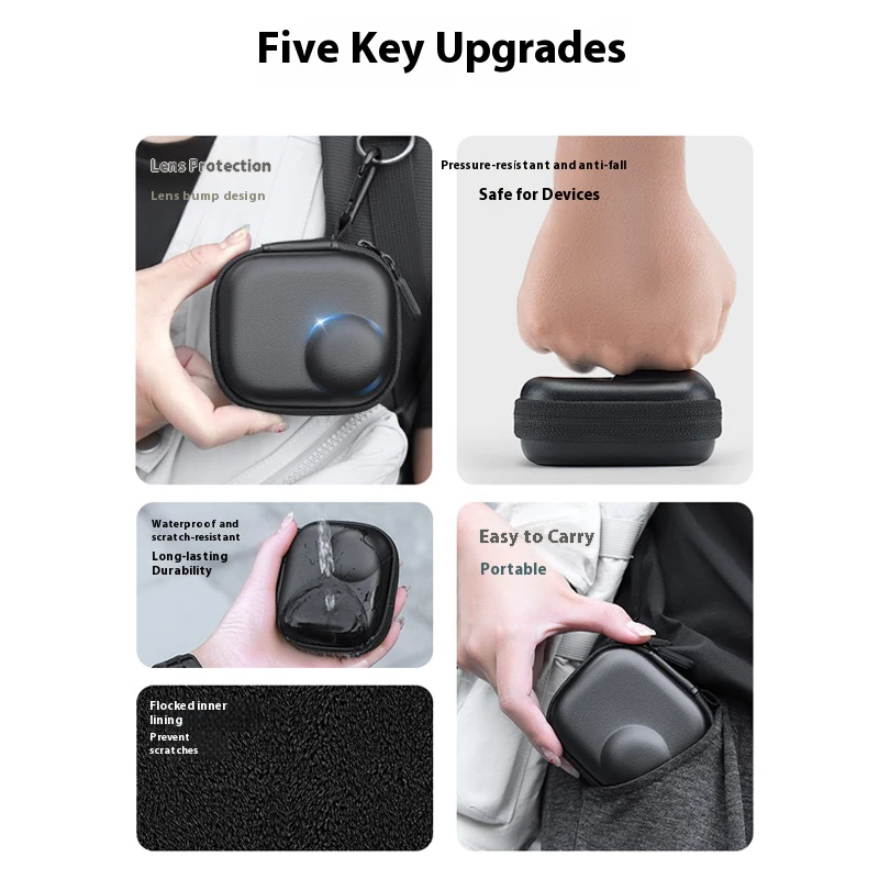 Screen Protector for DJI Osmo Nano Ultra-Clear Camera Lens Screen Protector Film Storage Bag Mini Case Accessories Set