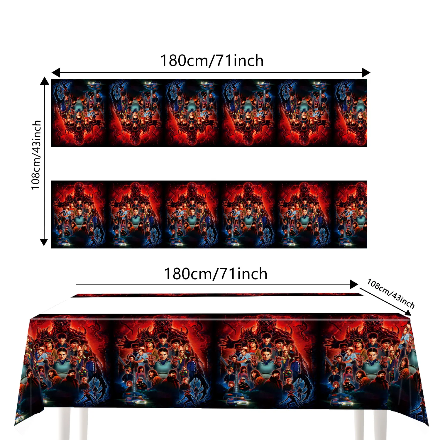 Horror Movie Birthday Decoration Stranger Season 5 Tableware Cups Plates Balloons Baby Shower Kids Birthday Party Supplies