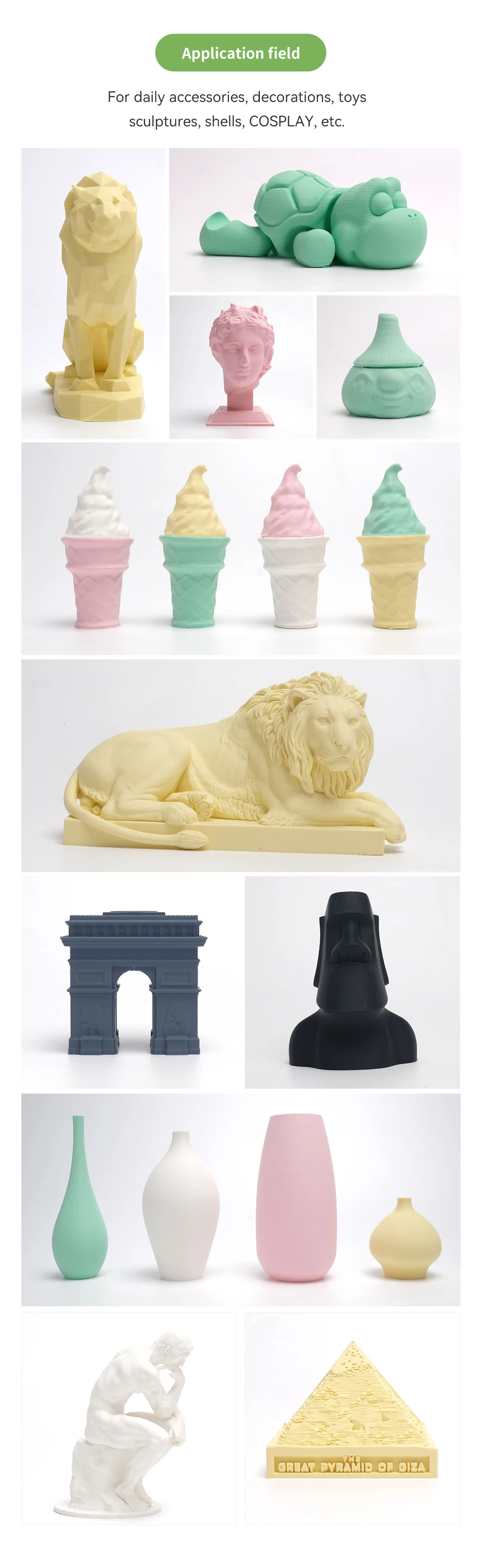 ESUN 3D Printer Filament PLA Matte 1.75mm 1KG (2.2 LBS) Spool 3D Printing Material for 3D Printers Matte PLA Filament