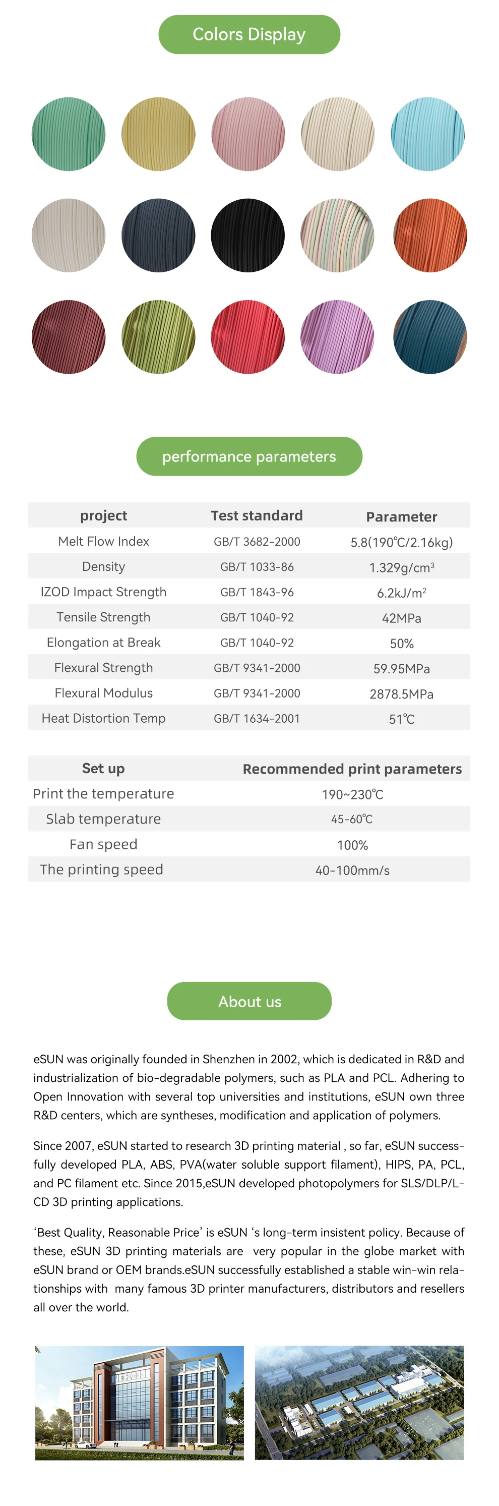 ESUN 3D Printer Filament PLA Matte 1.75mm 1KG (2.2 LBS) Spool 3D Printing Material for 3D Printers Matte PLA Filament