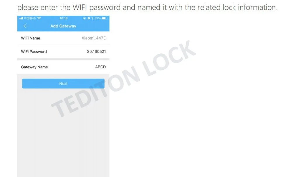 SA G2 TT Lock App Bluetooth Smart Electronic Door Lock wifi Adapter Gateway