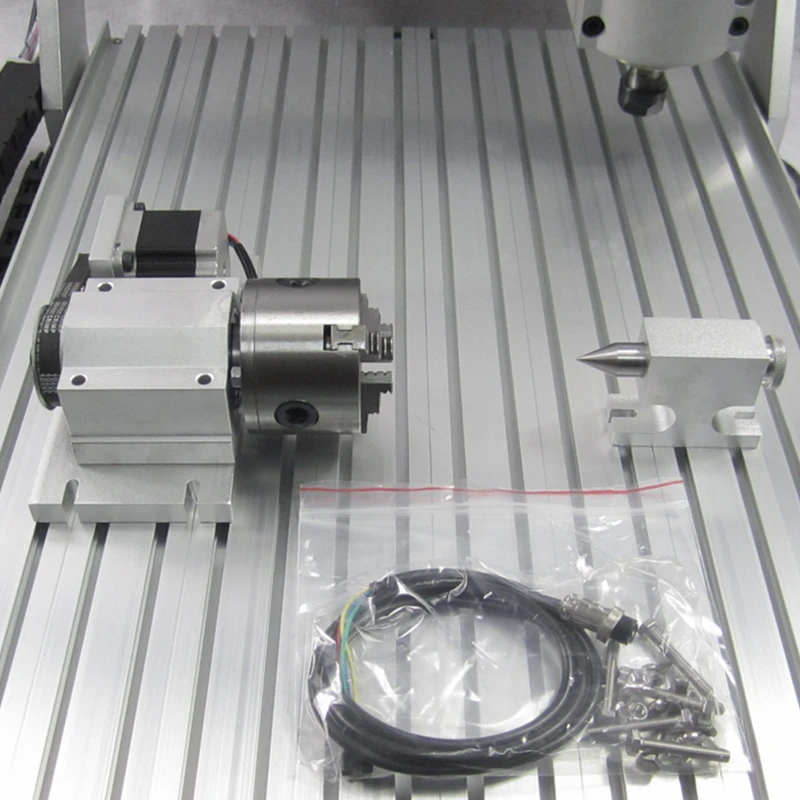 CNC Router 6040 4 Axis 2.2KW Metal 3D Carving Woodworking Machine 3040 USB Port Milling Engraving Machine 6090 with Water Tank