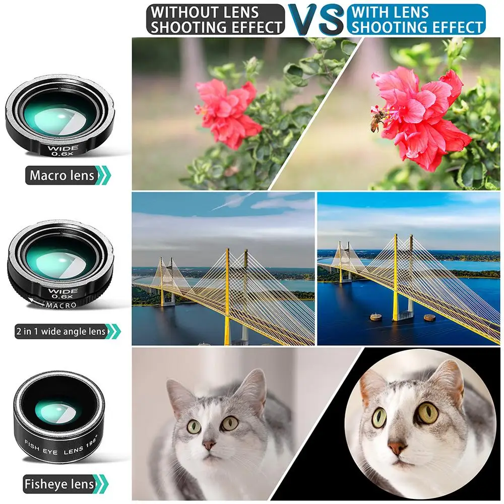 4 In 1 28x Zoom Telephoto Lens With Cell Phone Holder And Tripod Cell Phone Camera Lens For Iphone And Phone