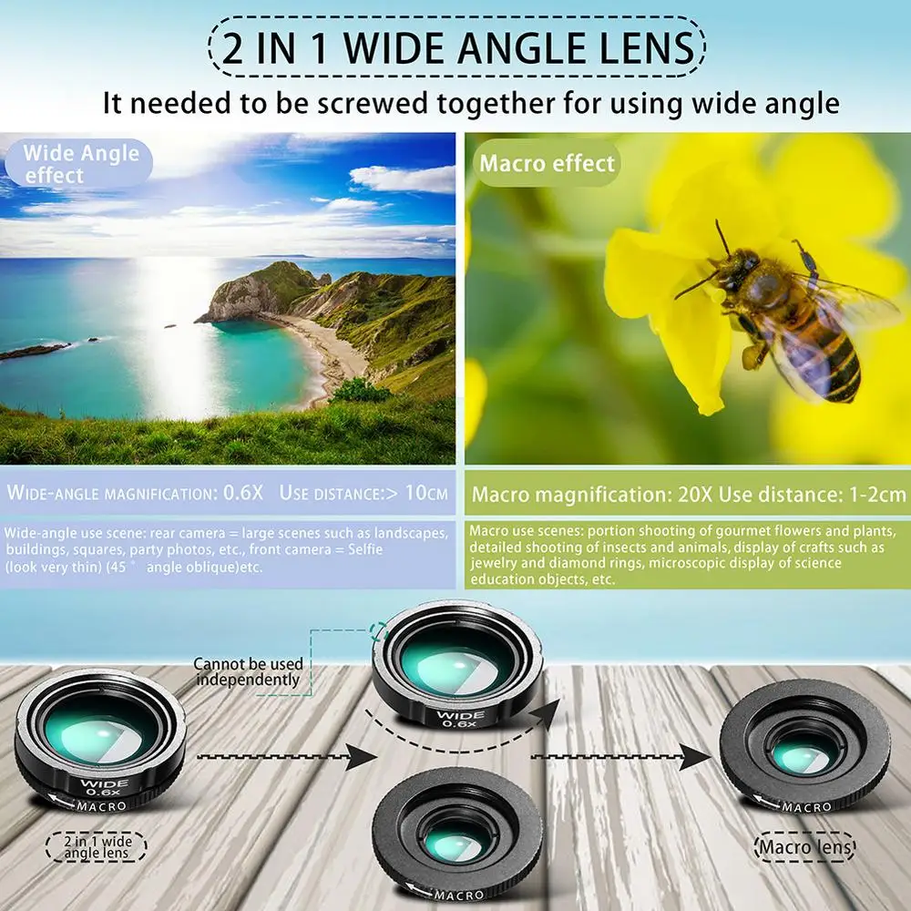 4 In 1 28x Zoom Telephoto Lens With Cell Phone Holder And Tripod Cell Phone Camera Lens For Iphone And Phone