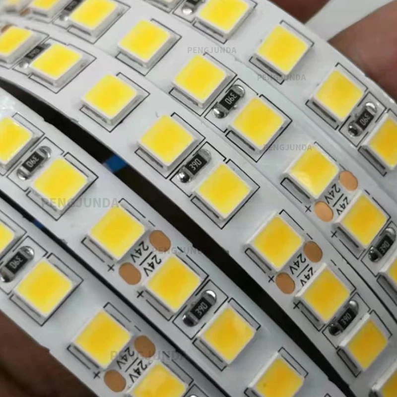 DC 12V 24V 5054 LED Strip Light 5m 120LEDs/M Waterproof Warm White 600 Led Stripe Flexible LED Ribbon Tape More Bright 5050 5630