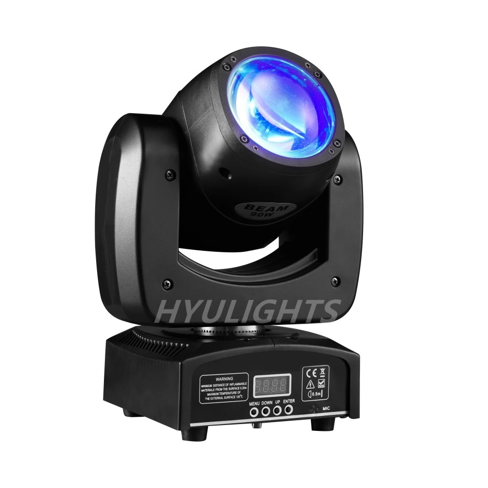 90W LED Beam Moving Head Light RGBW 4in1 Impressive Brightness Best with DMX, Support Sound Activated & Auto Mode for Disco Bars
