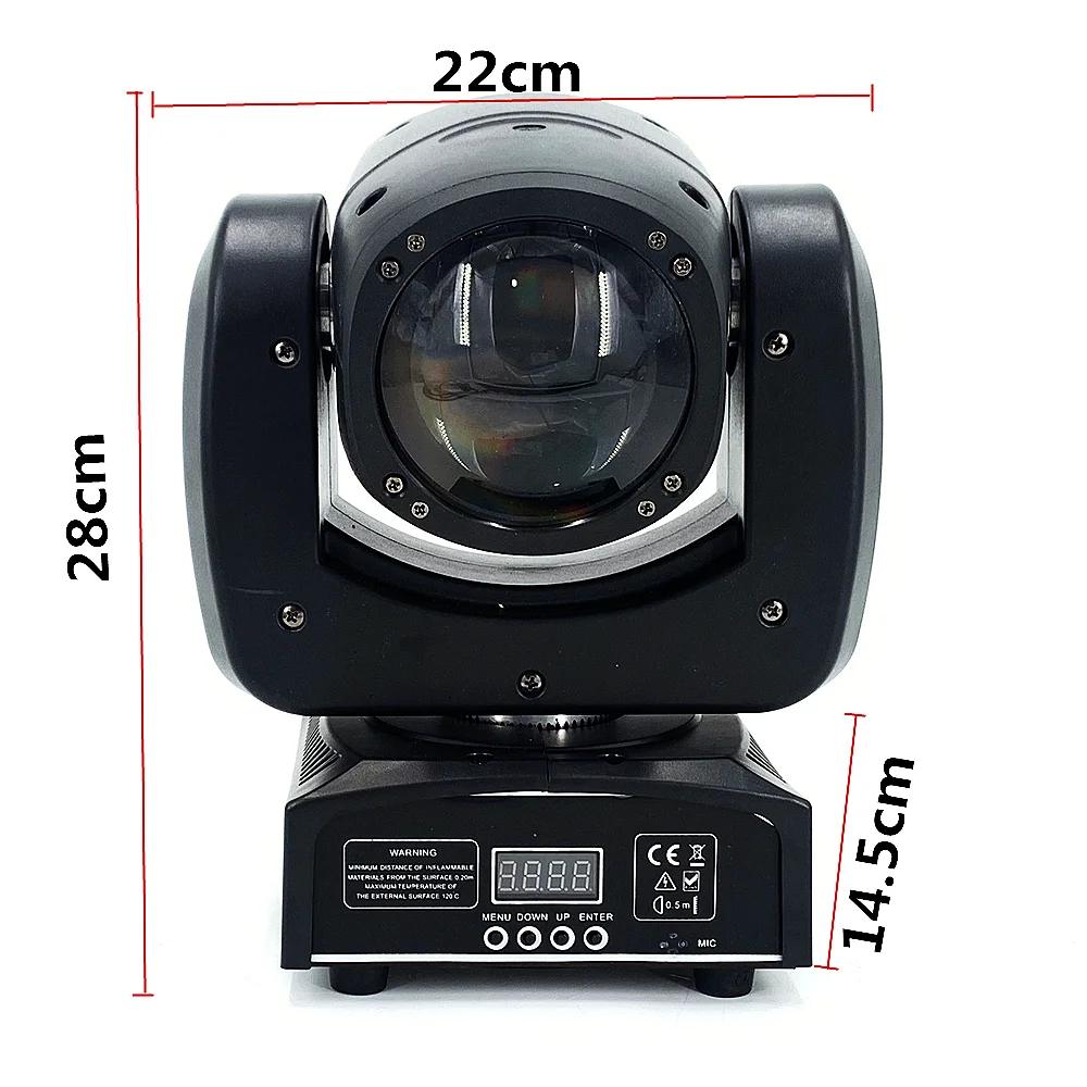 90W LED Beam Moving Head Light RGBW 4in1 Impressive Brightness Best with DMX, Support Sound Activated & Auto Mode for Disco Bars