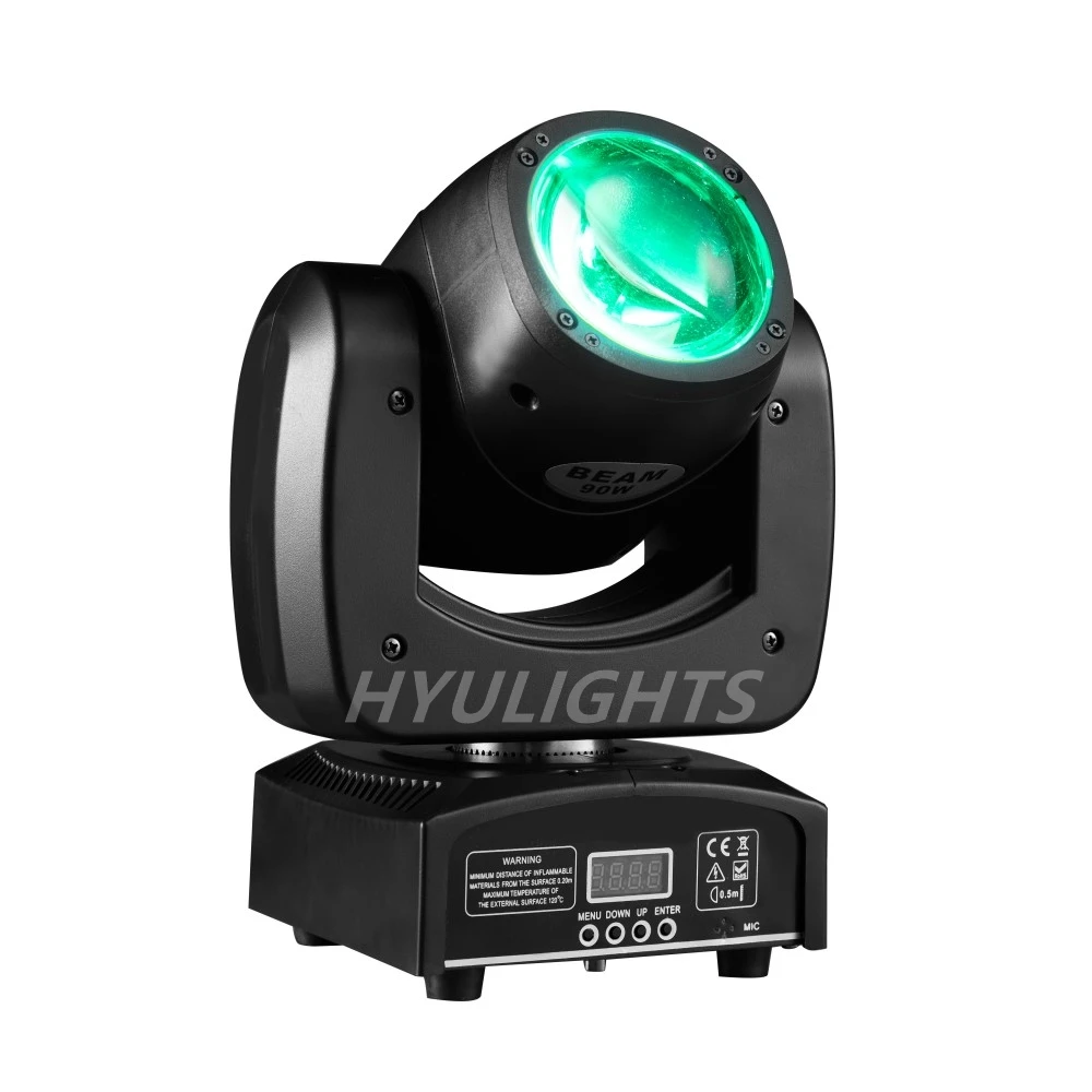 90W LED Beam Moving Head Light RGBW 4in1 Impressive Brightness Best with DMX, Support Sound Activated & Auto Mode for Disco Bars