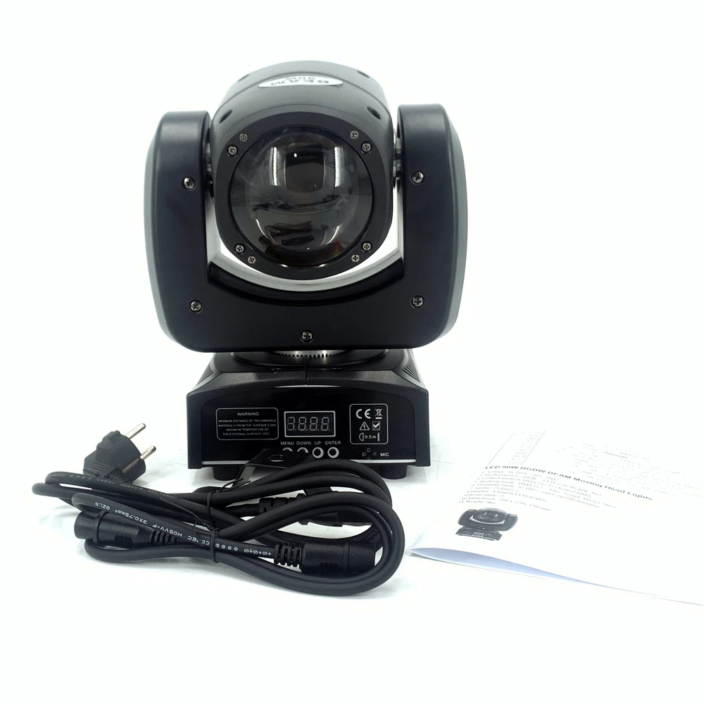 90W LED Beam Moving Head Light RGBW 4in1 Impressive Brightness Best with DMX, Support Sound Activated & Auto Mode for Disco Bars