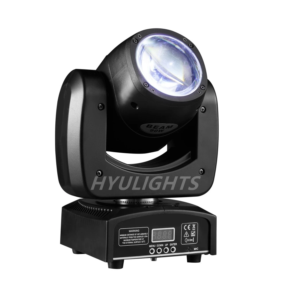 90W LED Beam Moving Head Light RGBW 4in1 Impressive Brightness Best with DMX, Support Sound Activated & Auto Mode for Disco Bars