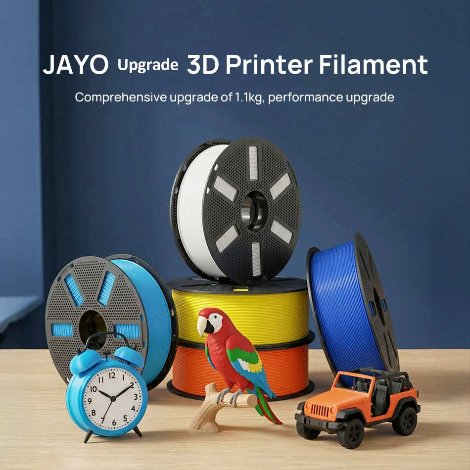 JAYO PLA Meta/ABS/ PLA / TPU/PETG Filament 1.75MM 10Rolls 100% No Bubble for FDM 3D Printer Materials Filament DIY Gift FastShip
