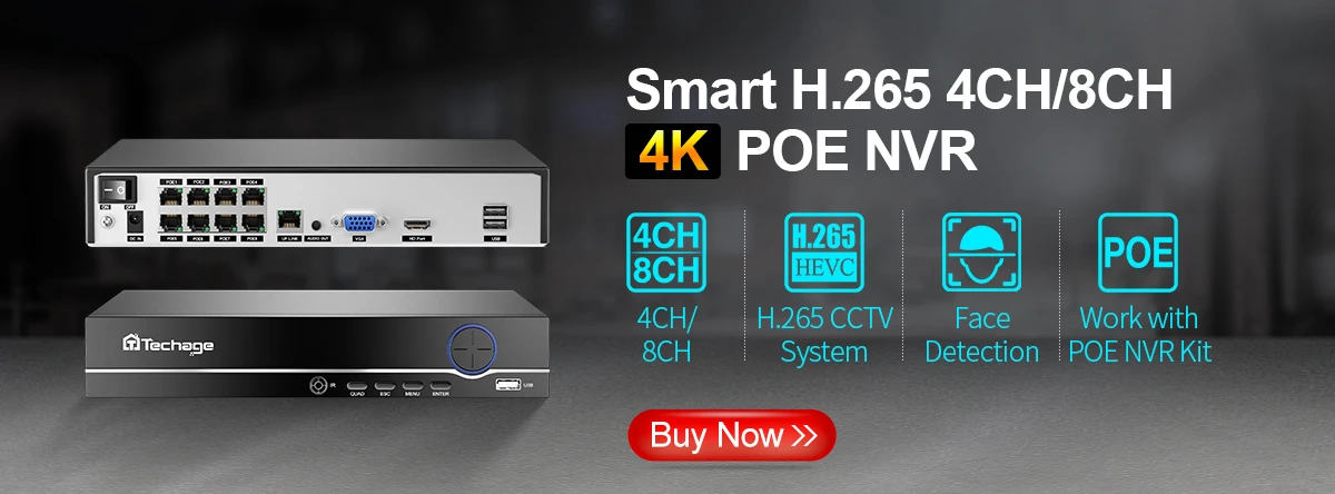 Techage 5MP 8MP 4K PTZ Security POE IP Camera CCTV Surveillance 4K Video Camera Outdoor Ai Human Detection Two Way Audio ONVIF