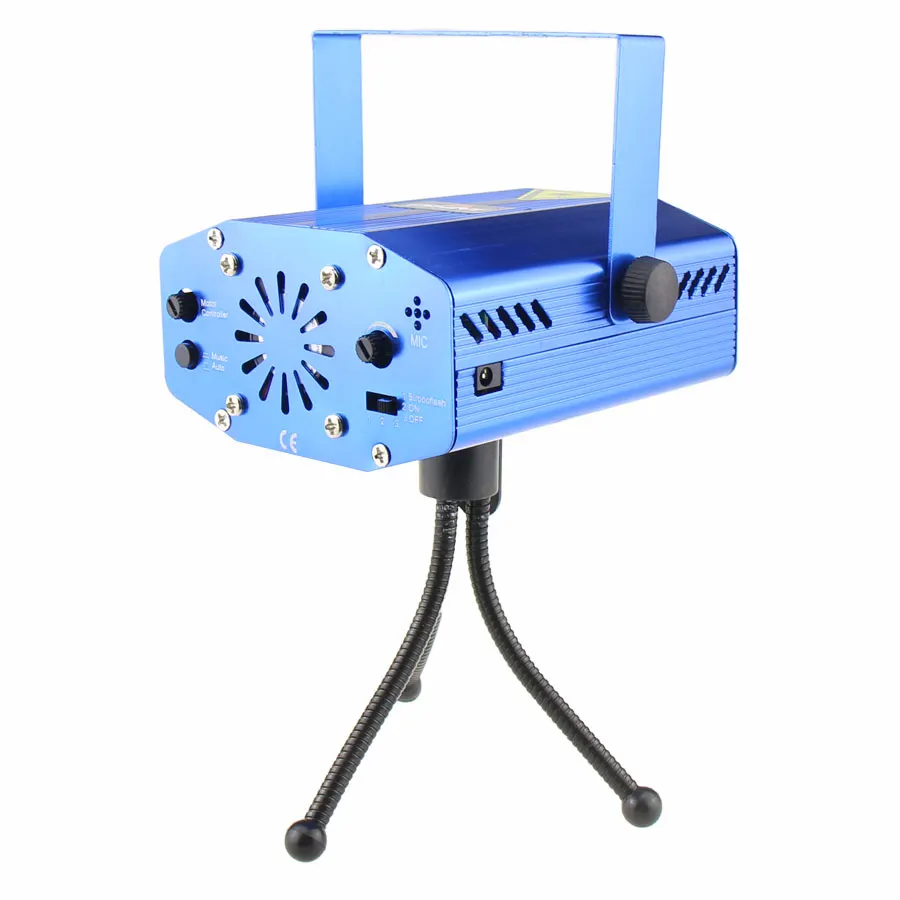 Mini R&G Moving 4 Patterns Laser Projector Disco Light DJ Bar Dance House Party Christmas Flash Stage Lamp Show YR4