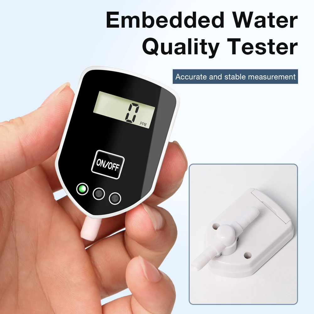 Inlines TDS Monitor 0-999 PPM TDS Meter Tap Water Filter Water Quality Tester for Drinking Water Fish Tank Real-time monitoring