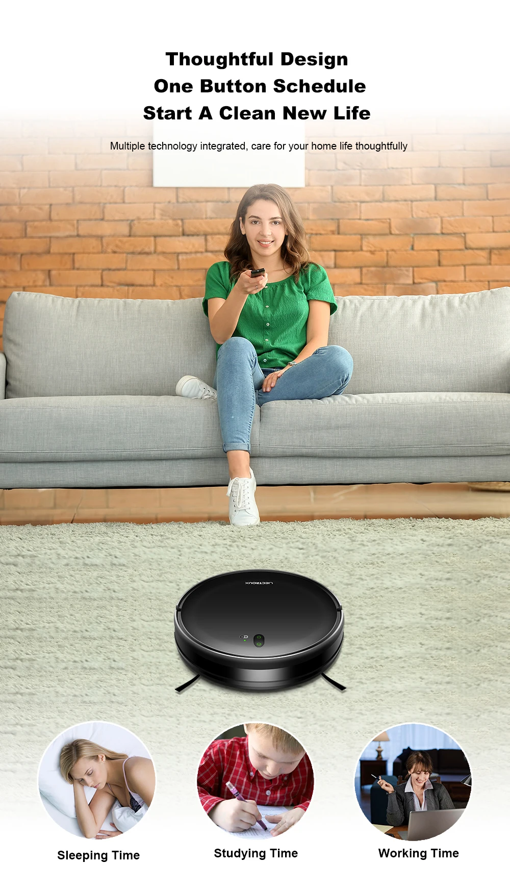 LIECTROUX L200 Robot Vacuum Cleaner & Wet Mop Combo,Smart Mapping,WiFi App,4KPa,Brushless Motor,Ideal for Pet Hair,Carpet,Floor