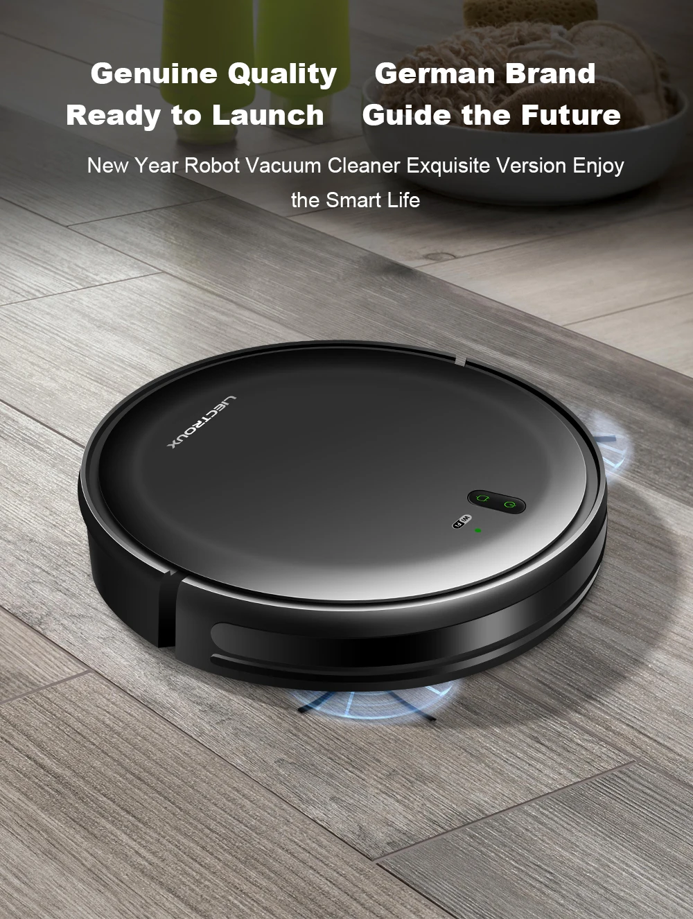 LIECTROUX L200 Robot Vacuum Cleaner & Wet Mop Combo,Smart Mapping,WiFi App,4KPa,Brushless Motor,Ideal for Pet Hair,Carpet,Floor