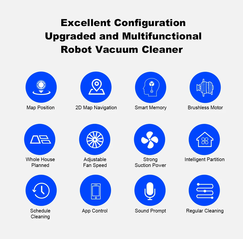 LIECTROUX L200 Robot Vacuum Cleaner & Wet Mop Combo,Smart Mapping,WiFi App,4KPa,Brushless Motor,Ideal for Pet Hair,Carpet,Floor