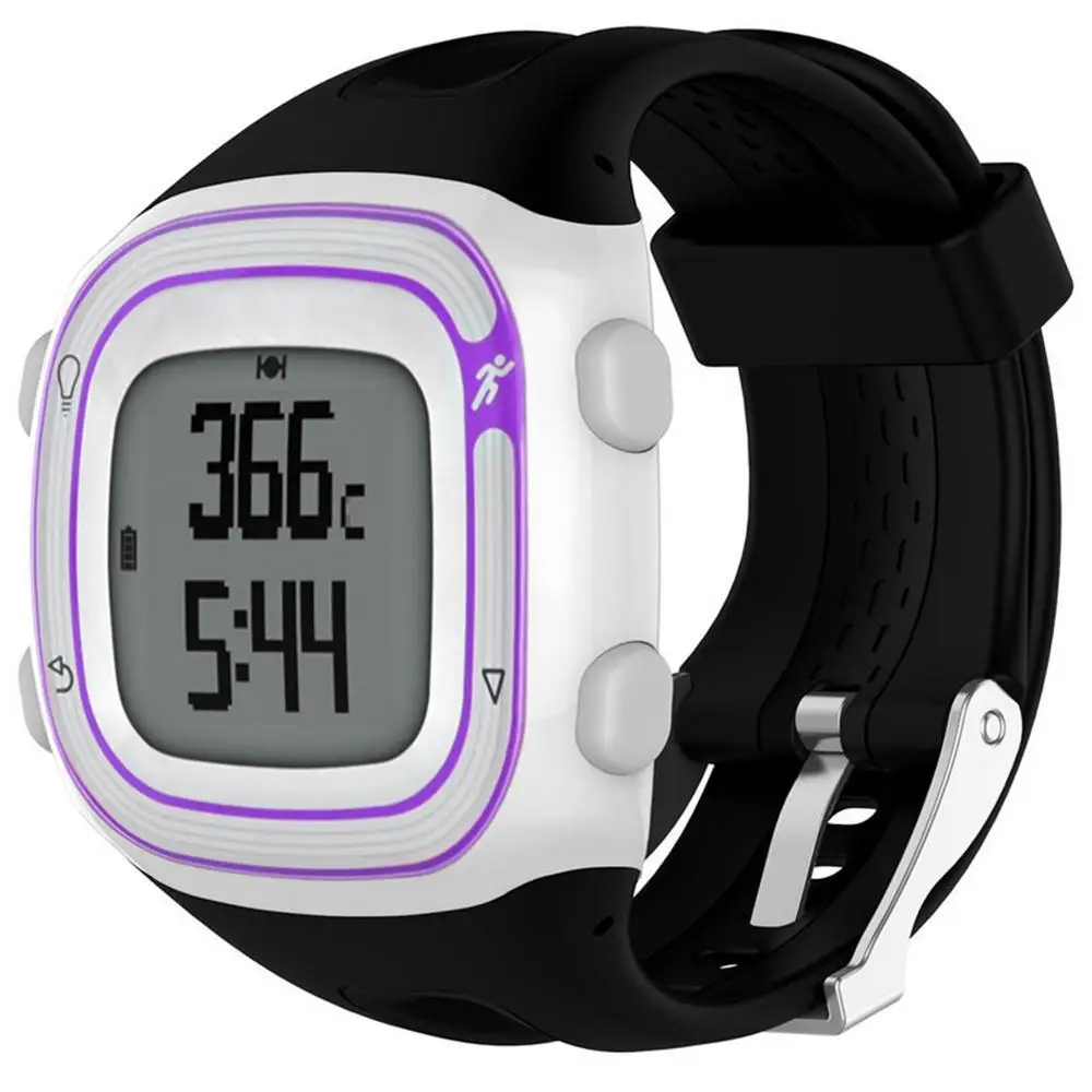 20cm 21cm Silicone Sports Bracelet Strap for Garmin Forerunner 10 15 GPS Smartwatch Replacement Band fit for Women & Man Straps