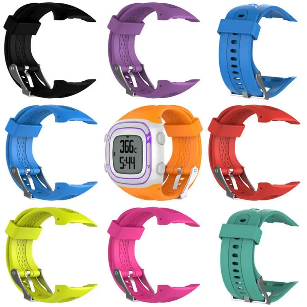 20cm 21cm Silicone Sports Bracelet Strap for Garmin Forerunner 10 15 GPS Smartwatch Replacement Band fit for Women & Man Straps