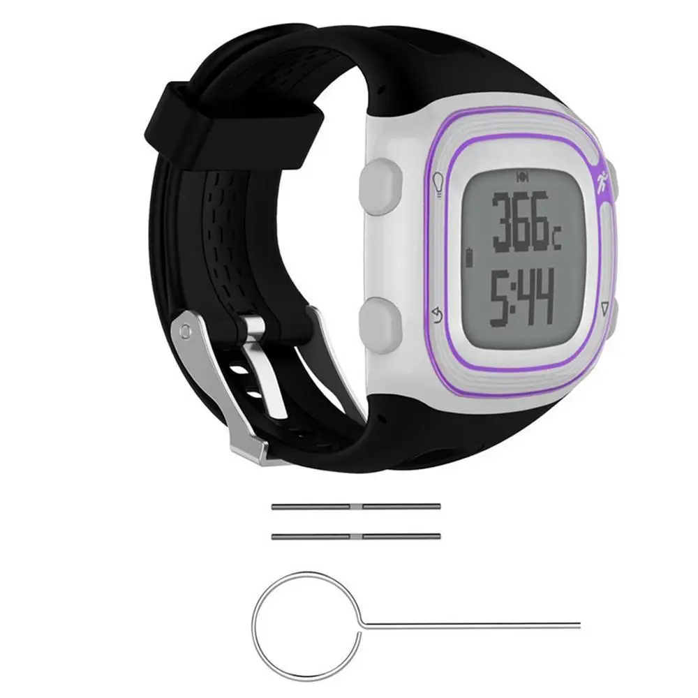 20cm 21cm Silicone Sports Bracelet Strap for Garmin Forerunner 10 15 GPS Smartwatch Replacement Band fit for Women & Man Straps