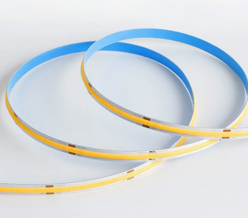 DC 12V 24V COB LED Strip Light 8mm High Brightness 320 LEDs/M High Density Flexible Strip Light Color Blue Red Green White Ra≥90