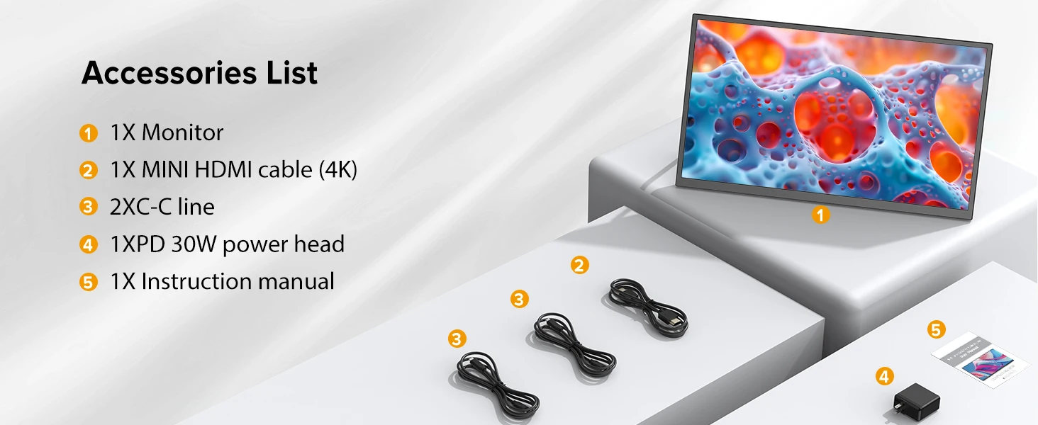 UPERFECT 18.5" Portable Monitor IPS PS5 XBOX 1080P 120Hz Gaming IPS Display For Laptop Dual USB C HDMI Computer Extend Screen
