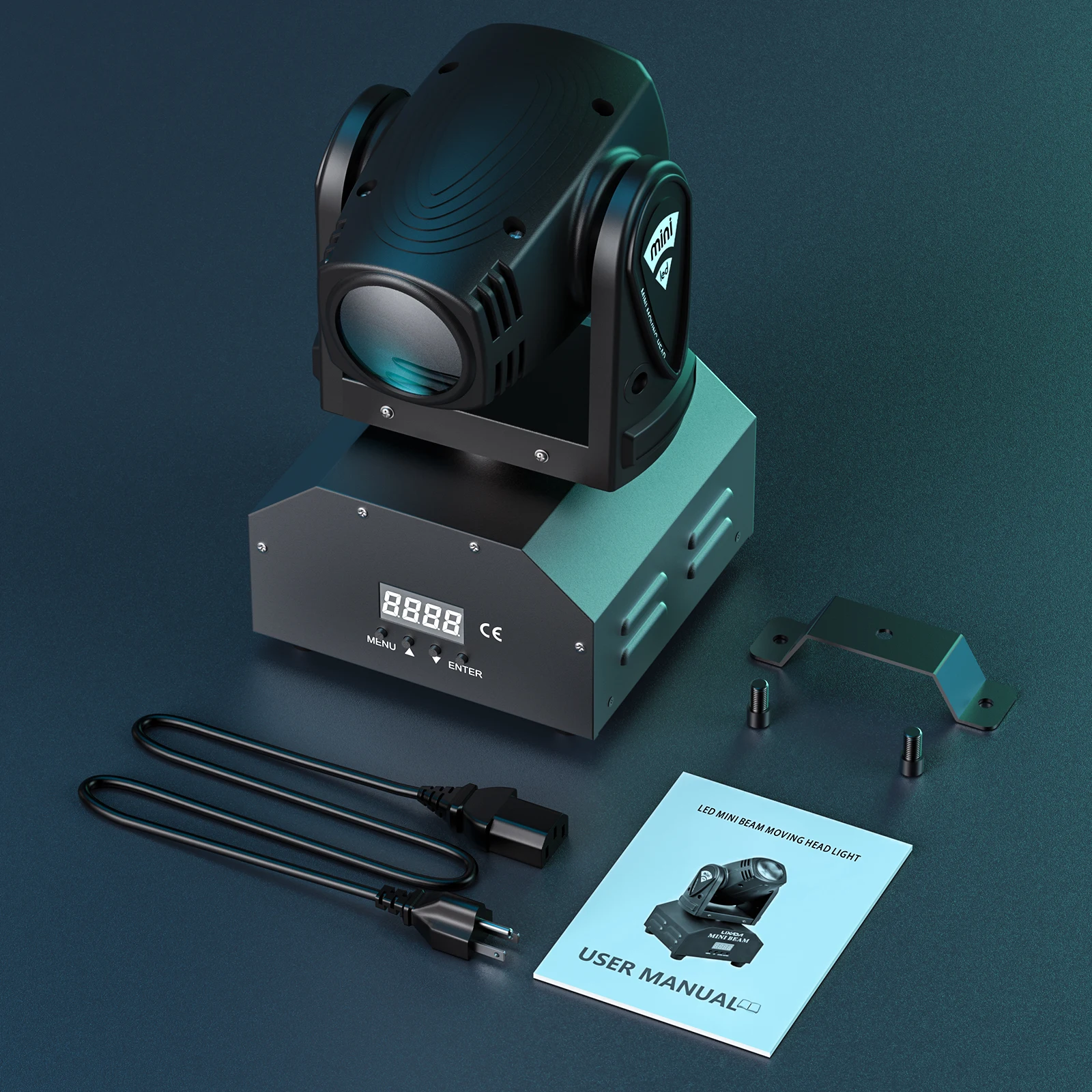 Mini LED RGBW Moving Head Light 11/13CH DMX512 Voice-activated 4 in 1 10W Stage Light for DJ Bar Disco Stage Effect Light