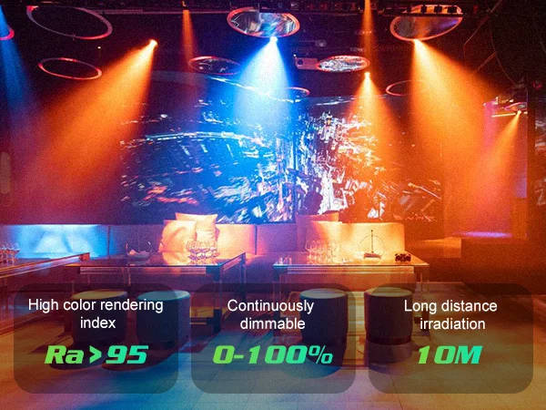 U'King 4PCS 200W LED Par Light DMX512 18x8W RGBW LED Wash Light Effect Flat Light for DJ Disco Party Club Wedding Stage Light