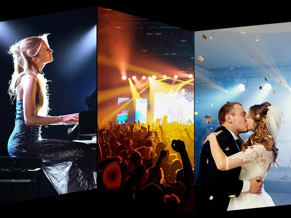U'King 4PCS 200W LED Par Light DMX512 18x8W RGBW LED Wash Light Effect Flat Light for DJ Disco Party Club Wedding Stage Light