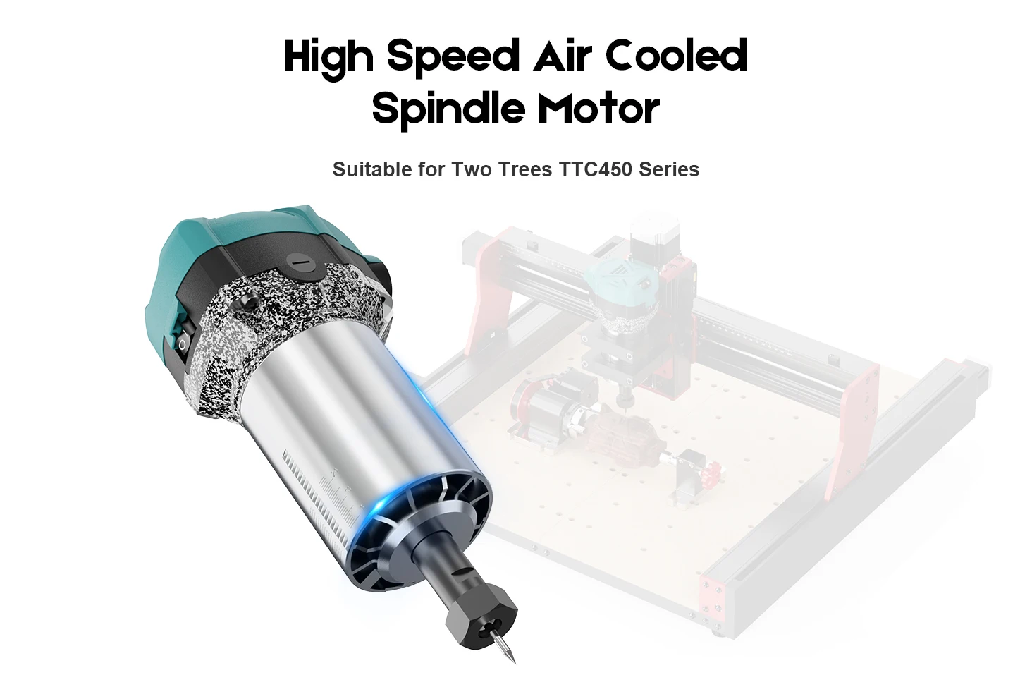 800W Wood Trimmer Router Spindle Electric Trimming Machine Woodworking Trimmer for CNC Engraver TTC450 Pro Engraver Parts