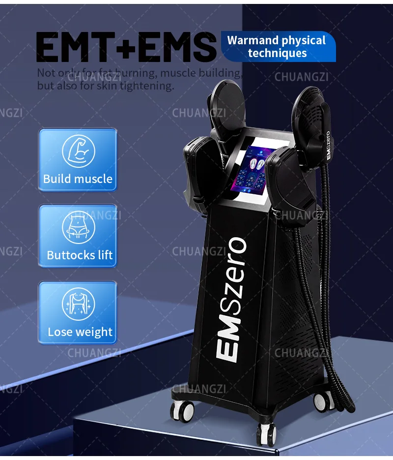 High Power 15Tesla 6500W EMSzero Neo EMS Body Sculpt Machine RF Fat Loss Muscle Training Slimming Beauty Device