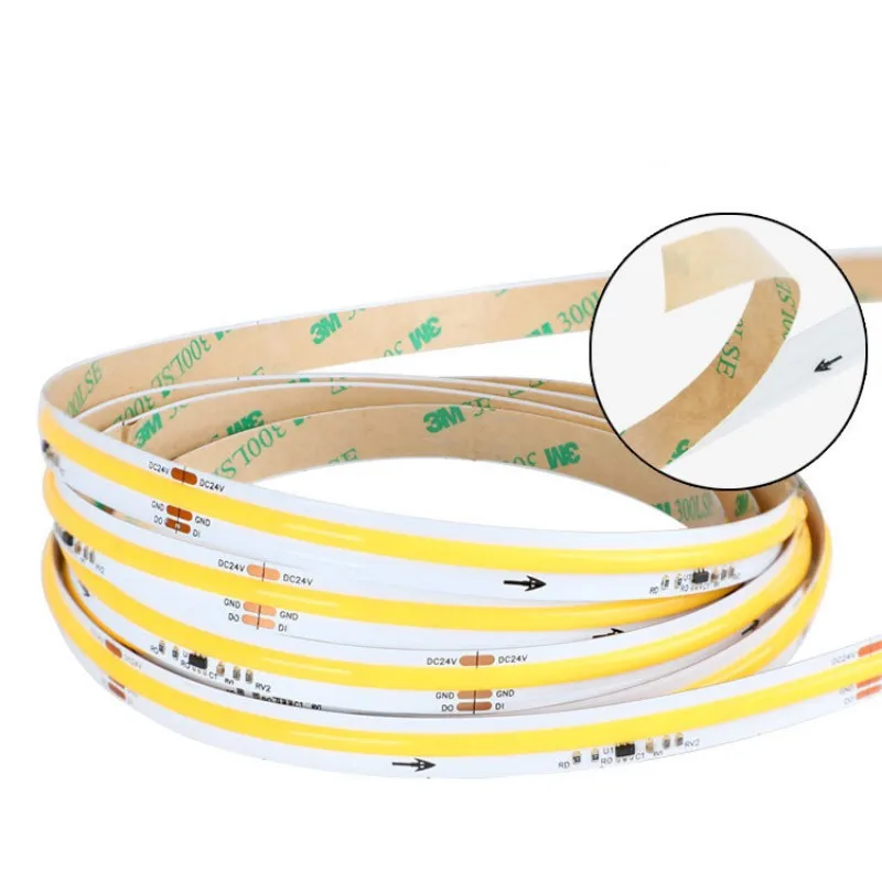 5m 24v WS2811 COB LED Strip Flowing Running Water 360LEDs/m Chasing Flexible Tape Cold Natural Warm White Room Home Linear Strip