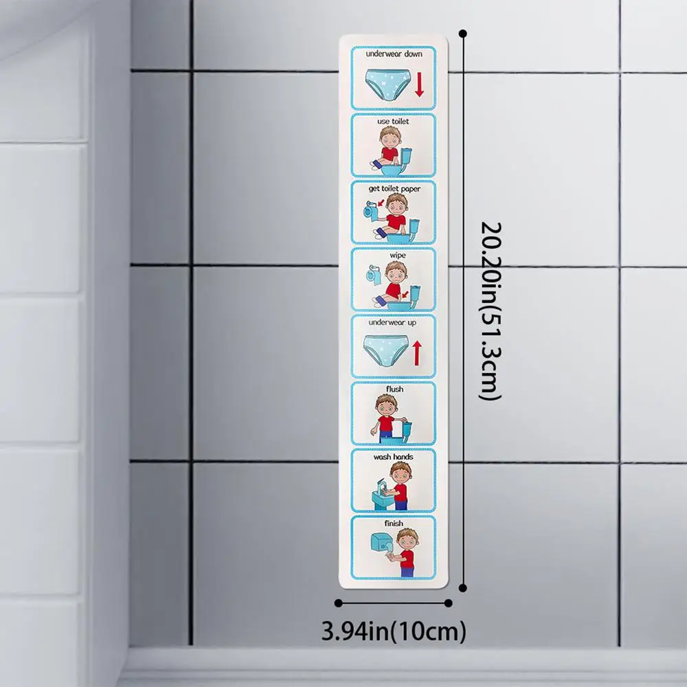 Potty Training Visual Schedule Toilet Chart Schedule Sticker Cards For Visual Aid Special Ed Speech Delay Non Verbal Children