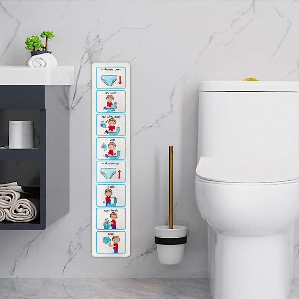 Potty Training Visual Schedule Toilet Chart Schedule Sticker Cards For Visual Aid Special Ed Speech Delay Non Verbal Children