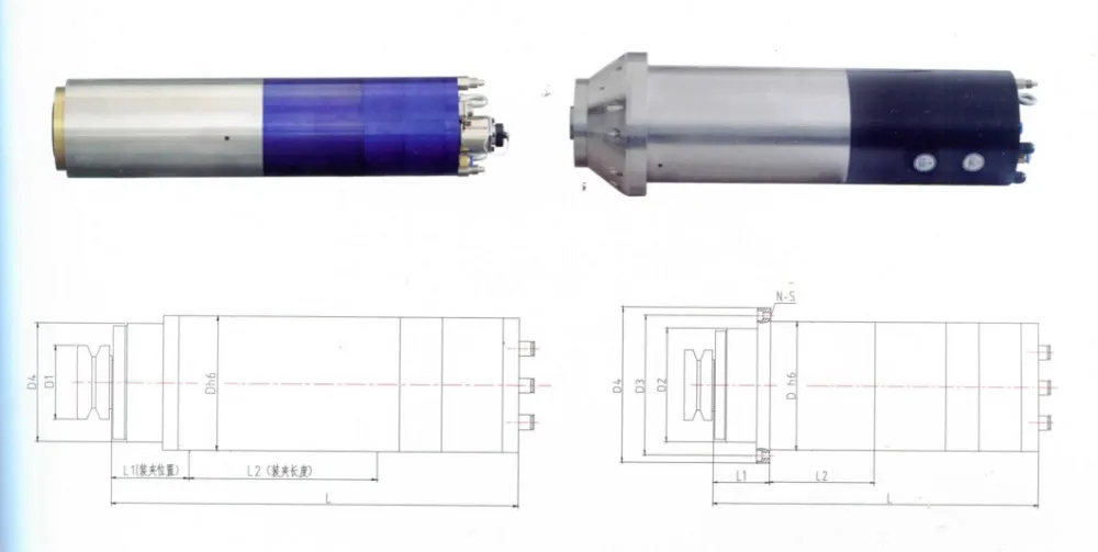 『US/EU』NC 2.2W 220V ATC Spindle Motor ISO20 80mm Permanent POWER Water Cooled Spindle+Inverter For CNC Router Machine