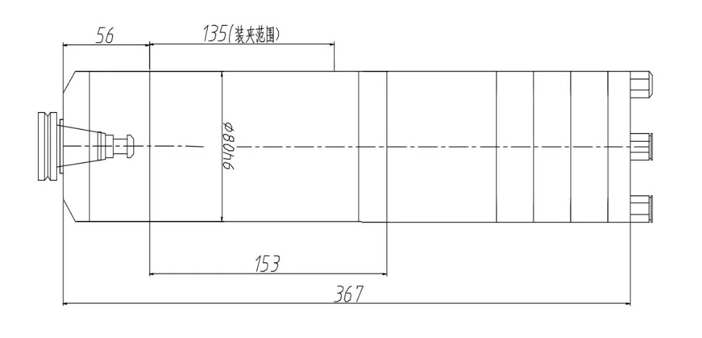 『US/EU』NC 2.2W 220V ATC Spindle Motor ISO20 80mm Permanent POWER Water Cooled Spindle+Inverter For CNC Router Machine