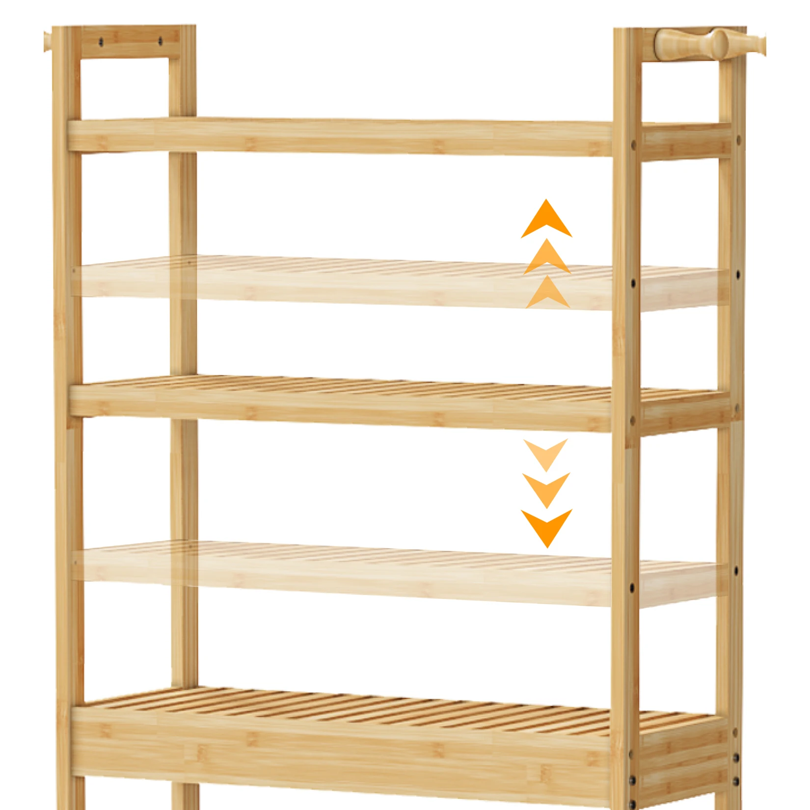 Over Toilet Shelf Bathroom Laundry Organizer Bamboo Storage Shelf Rack