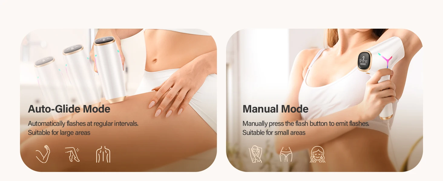 IPL Hair Removal 999900+ Fast Flashes 9 Energy Levels 22j Painless Epilator Face Armpits Legs Binikis Body Hair Trimmer
