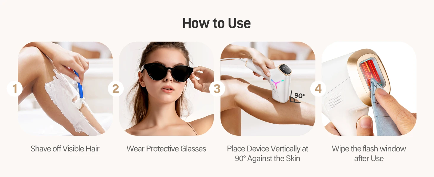IPL Hair Removal 999900+ Fast Flashes 9 Energy Levels 22j Painless Epilator Face Armpits Legs Binikis Body Hair Trimmer