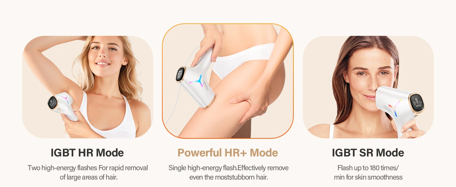 IPL Hair Removal 999900+ Fast Flashes 9 Energy Levels 22j Painless Epilator Face Armpits Legs Binikis Body Hair Trimmer