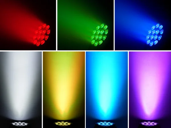 U'King 4PCS 80W Par Light 4in1 RGBW 14 LED Stage Effect Light DMX512 Remote Control Flat Light for KTV DJ Disco Bar Stage Light
