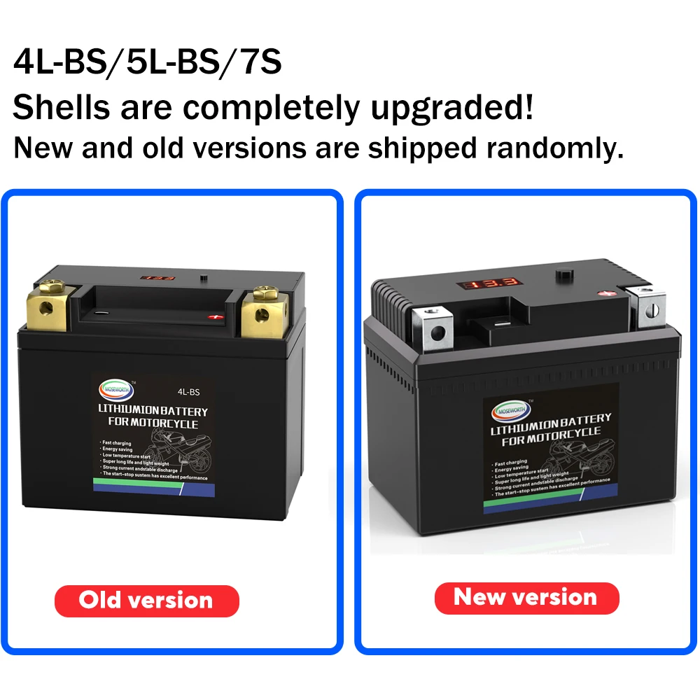 12V Lithium Motorcycle Battery LiFePO4 Built in BMS Maintenance Free for ATV UTV Jet Ski Snowmobile Honda Suzuki Kawasaki Yamaha