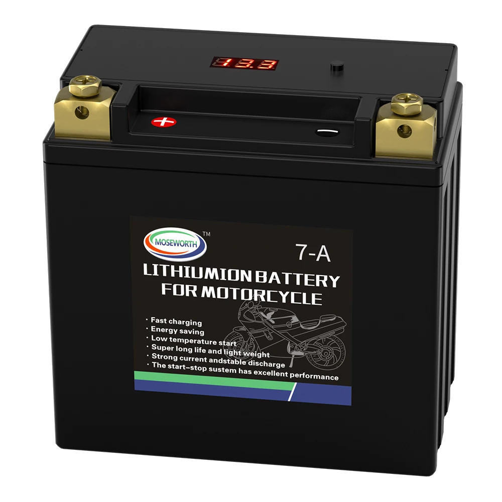 12V Lithium Motorcycle Battery LiFePO4 Built in BMS Maintenance Free for ATV UTV Jet Ski Snowmobile Honda Suzuki Kawasaki Yamaha