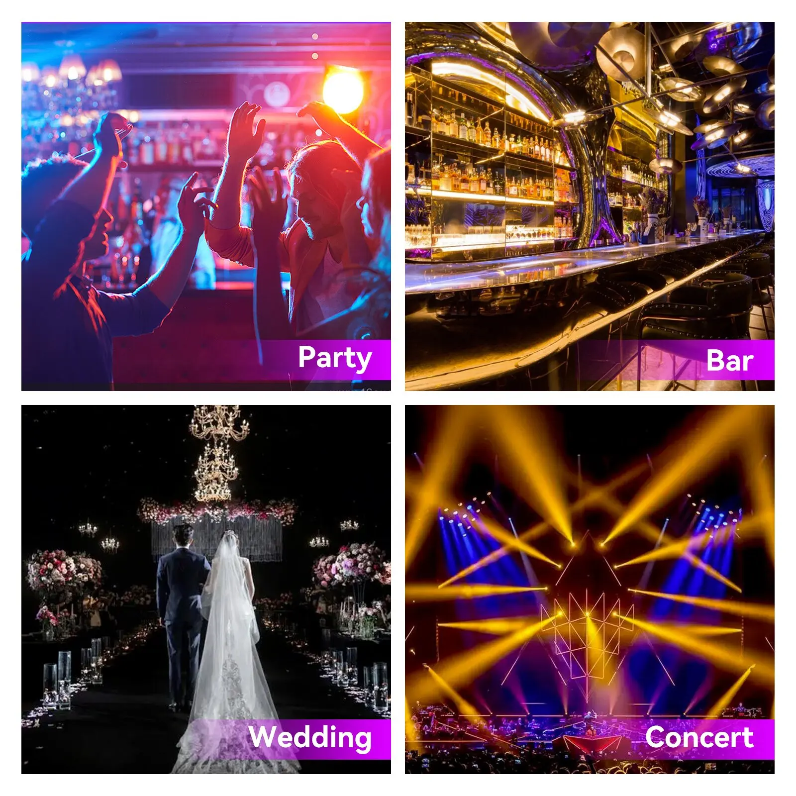 7X40W Rgbw 4in1 Led Spotlight Wash/Beam /Zoom, Professionele Dj/Bar Verlichting Grote Bee Eye Moving Head Disco Strobe Podiumver