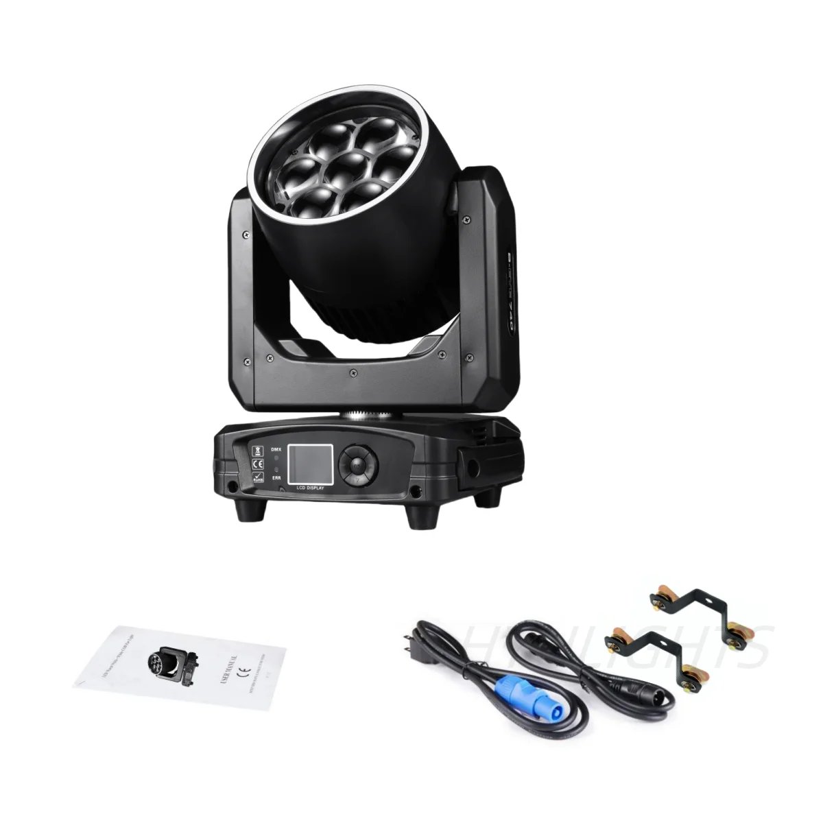 7X40W Rgbw 4in1 Led Spotlight Wash/Beam /Zoom, Professionele Dj/Bar Verlichting Grote Bee Eye Moving Head Disco Strobe Podiumver