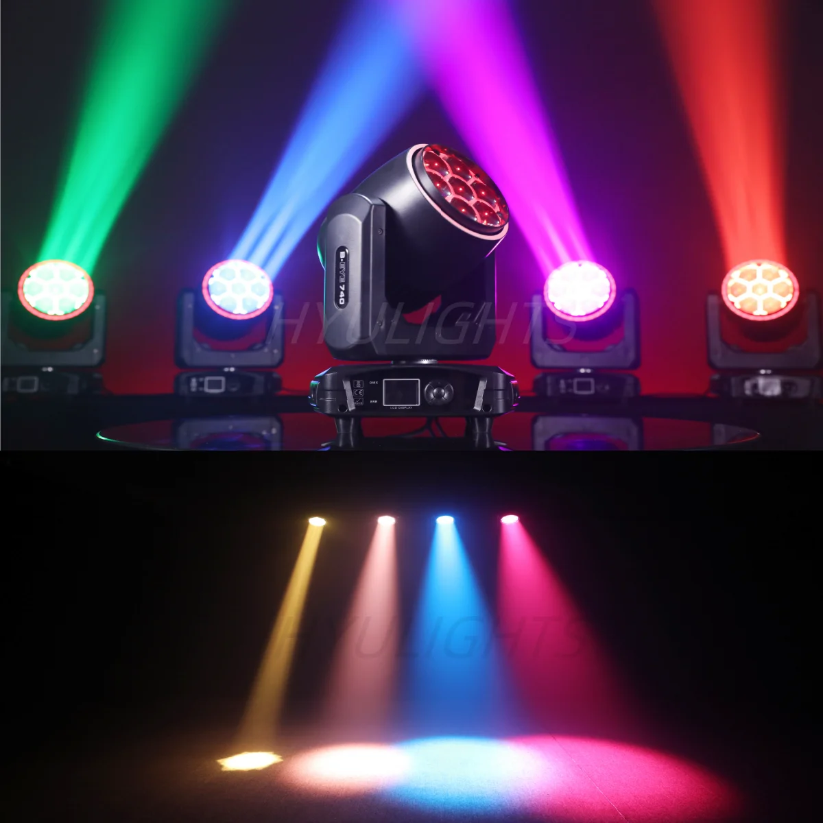 7X40W Rgbw 4in1 Led Spotlight Wash/Beam /Zoom, Professionele Dj/Bar Verlichting Grote Bee Eye Moving Head Disco Strobe Podiumver