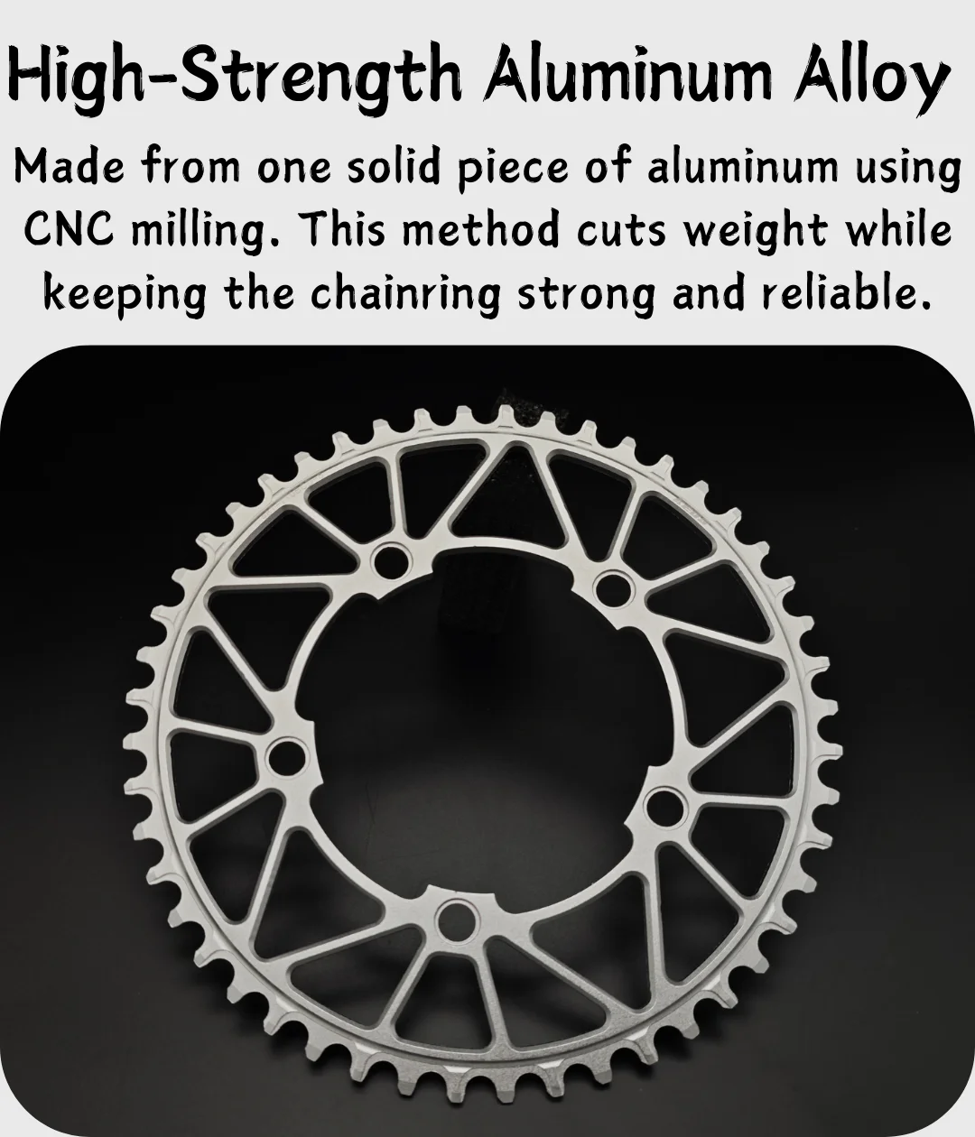 KEOS 110BCD Chainring 36T-56T Silver Bicycle Chainwheel Aluminum Alloy ForShimano FC4500 APEX 5Bolt Road Bike Narrow Wide Crank