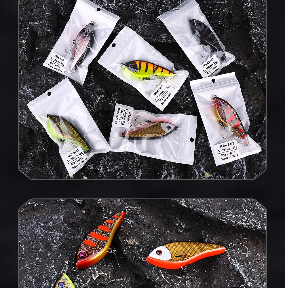 WEIHE 1pcs   Model B 10cm/35g Lure Sinking Hard Bait Fishing Lure